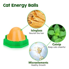 Potaroma Boules énergie chat texture-durable : texture agréable pour mâcher et s'amuser.