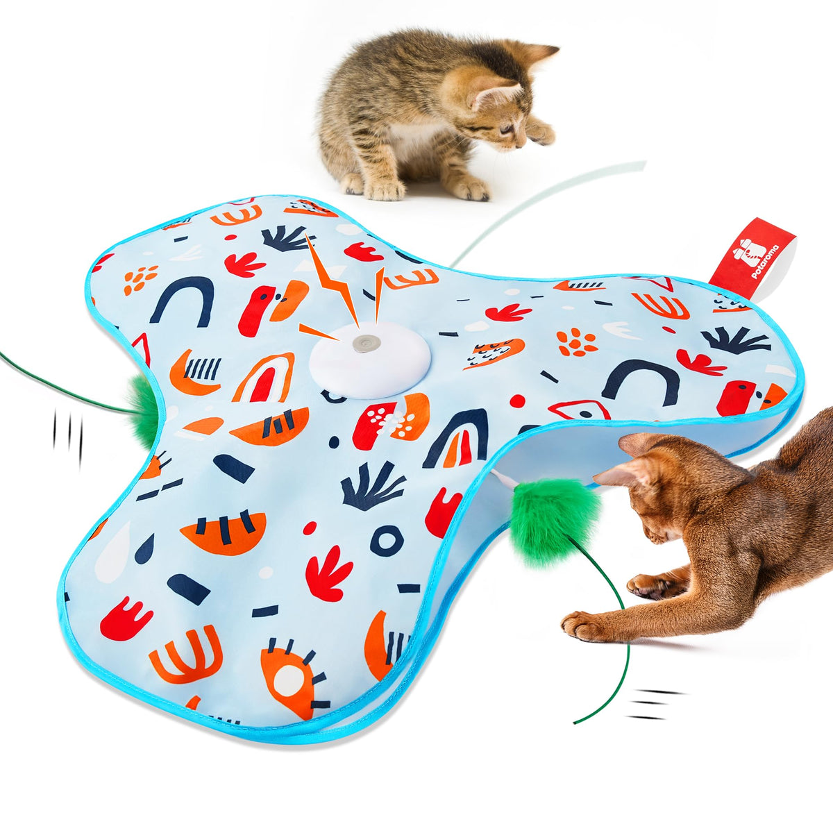 Potaroma cache et chasse : stimule l'instinct et l'exercice des chats.