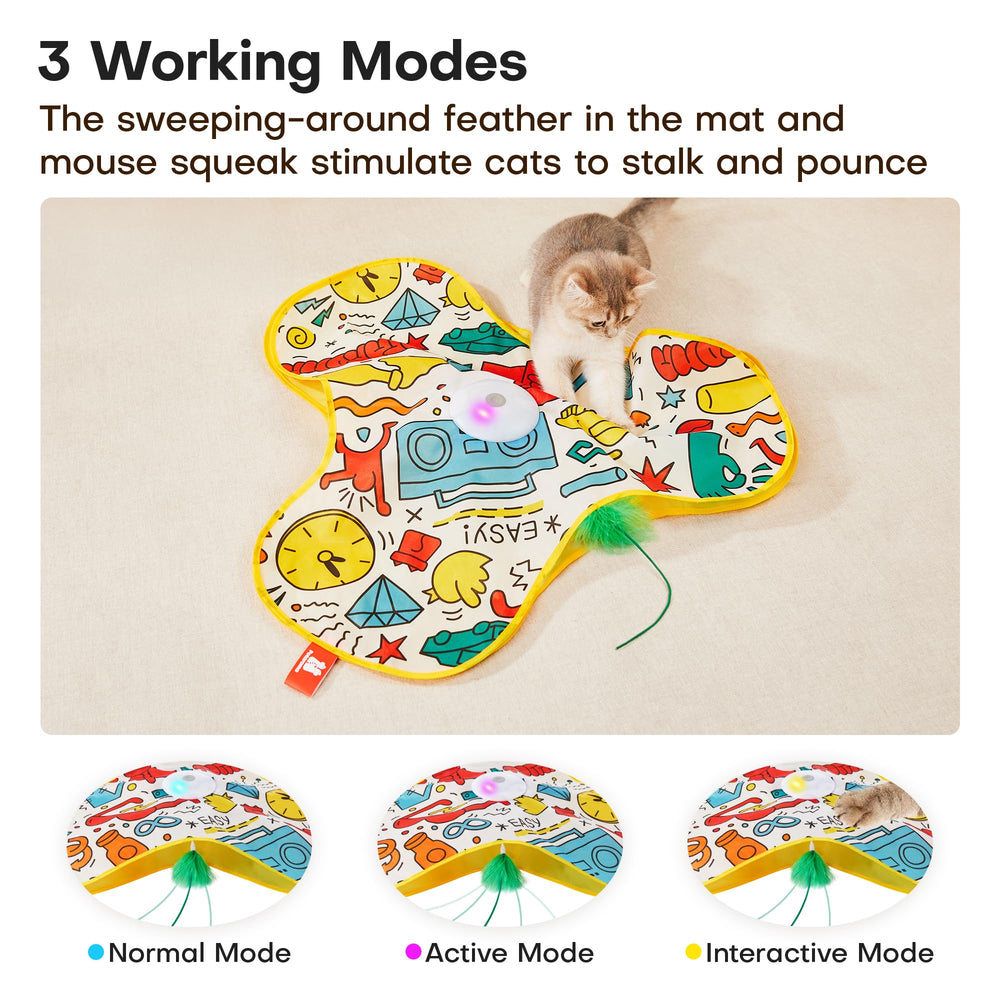Potaroma capteurs intelligents et modes variés pour chats actifs