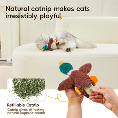 Potaroma jouet herbe à chat remplaçable, arôme naturel pour jeu prolongé.