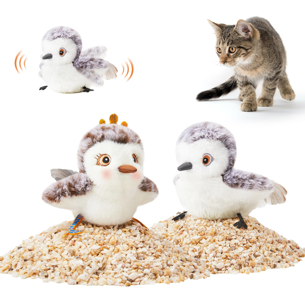 Potaroma sandpiper battant, stimulation interactive pour chat.