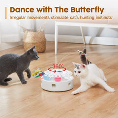 Potaroma jouet chat 3en1 balles sur piste – jeu interactif et coordination.