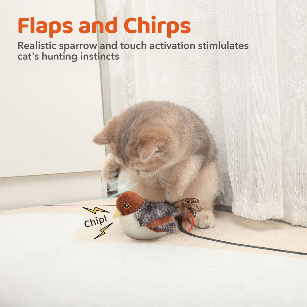 Jouet chat peluche douce Potaroma pour des coups de patte amusants.