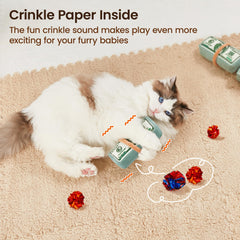 Potaroma Jouet Chat Sons Crinkle Interactif – bruits amusants favorisent l exercice