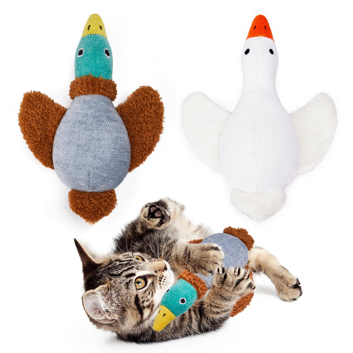 Potaroma: jouet chat oiseau doux et durable pour l'intérieur