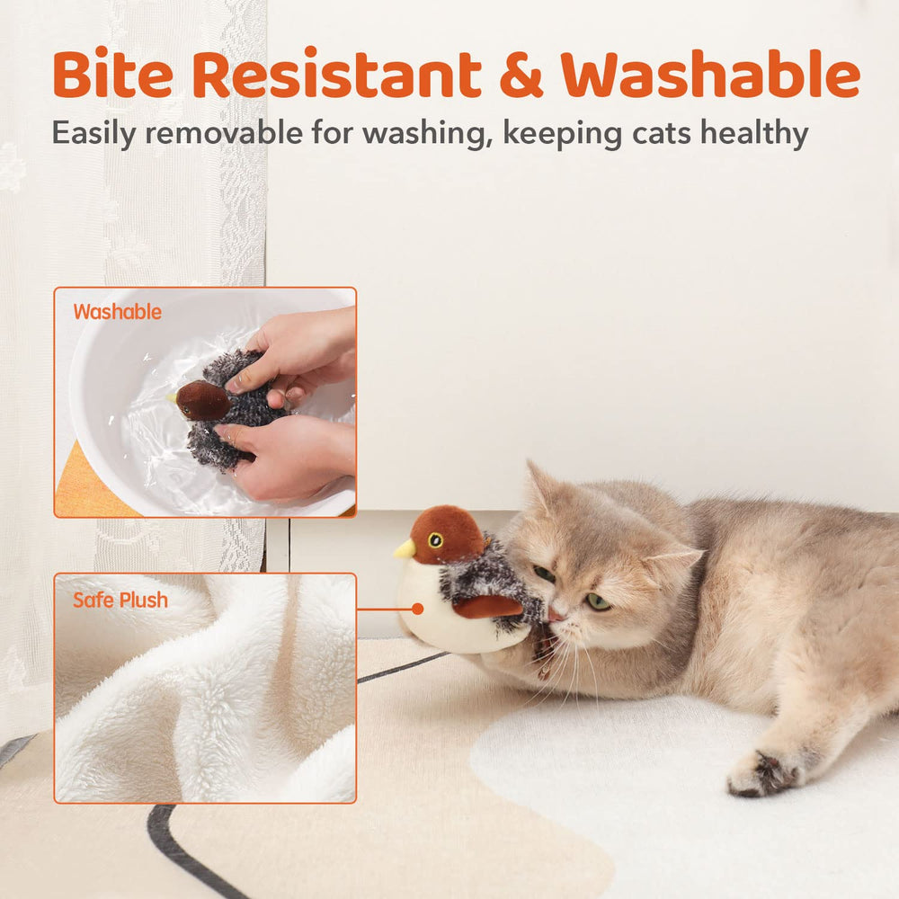 Poche herbe-a-chat intégrée Potaroma pour attirer et motiver le chat.