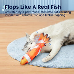 Potaroma poisson avec silvervine et catnip, stimulant le bien etre felin