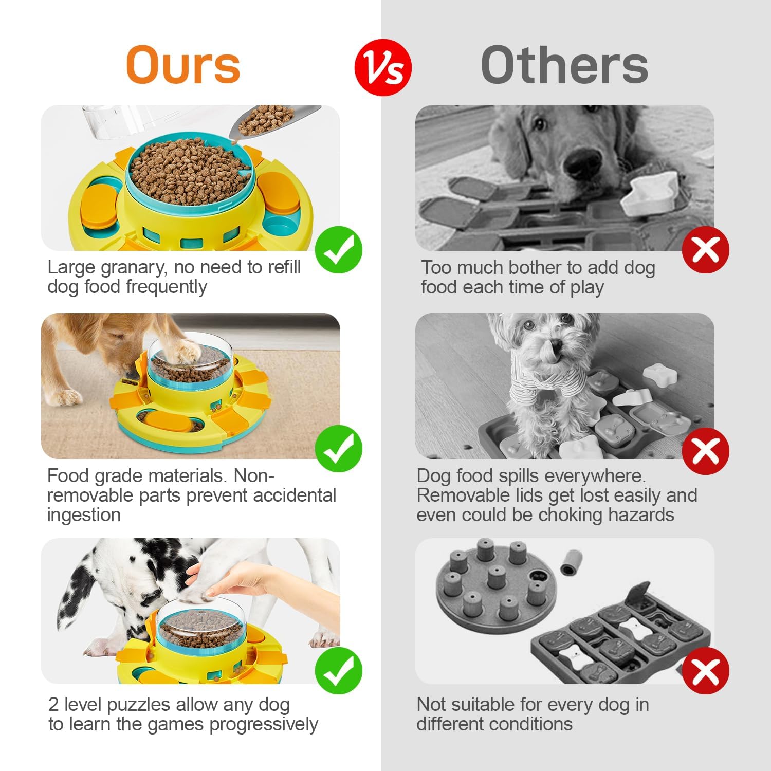 Potaroma puzzle chien stimule l'esprit et divertit le chien