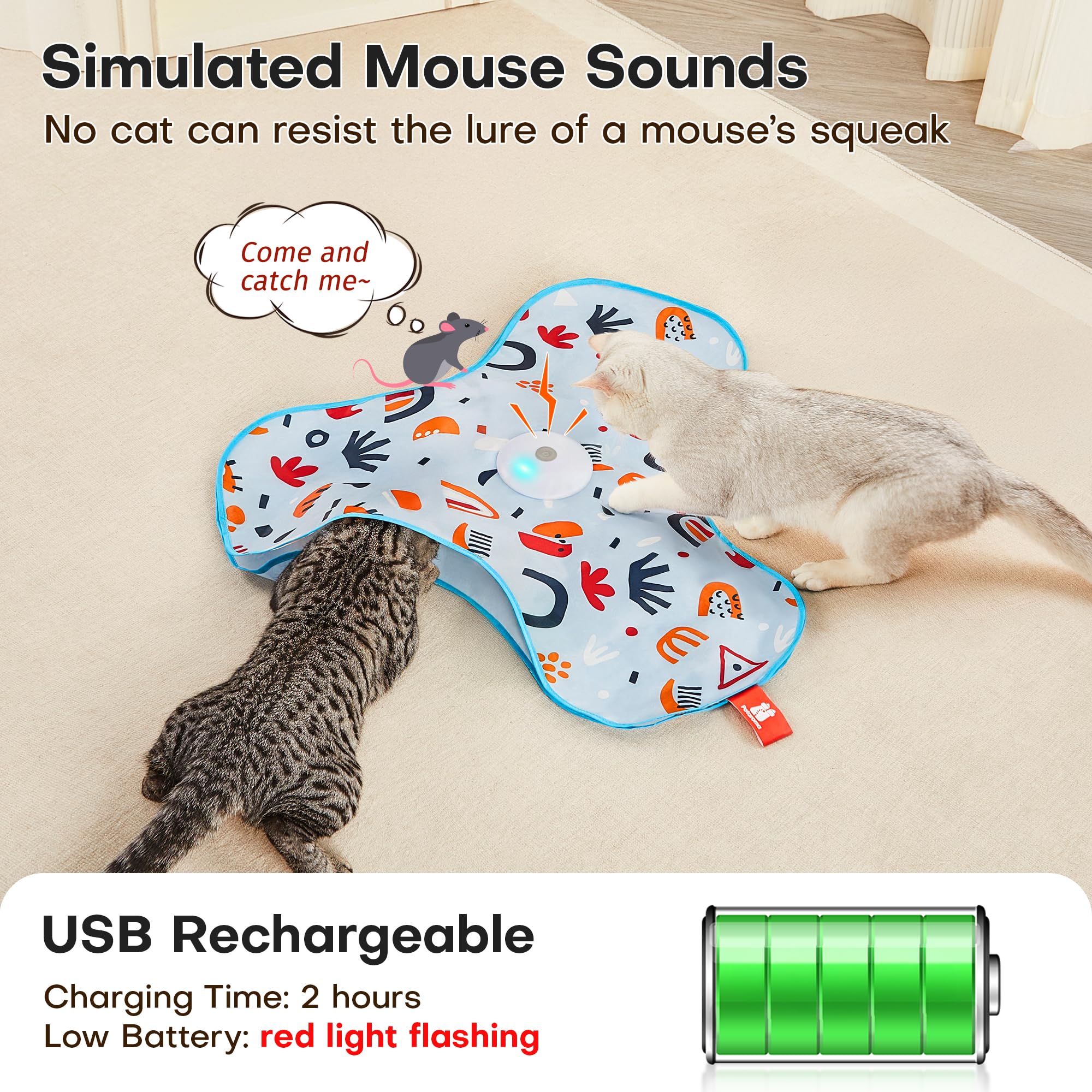 Potaroma recharge USB : autonomie longue pour jeux répétitifs.