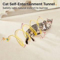 Potaroma tunnel pliable, parfait pour jeux d'intérieur et exploration