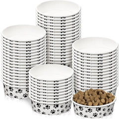 Bol Potchen jetable pour chien avec motifs mignons, pratique lors des repas en déplacement.