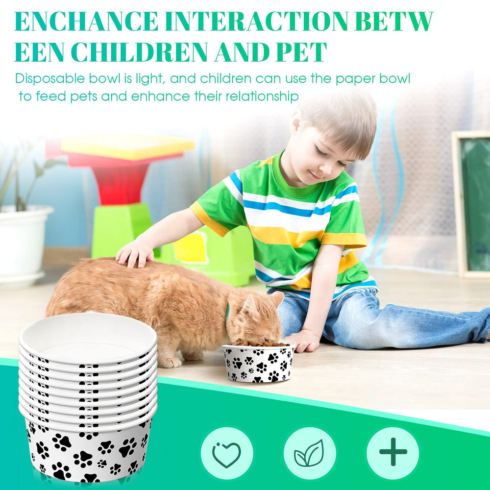 Potchen bols imprimés, motif bulles, pratique pour repas sans nettoyage