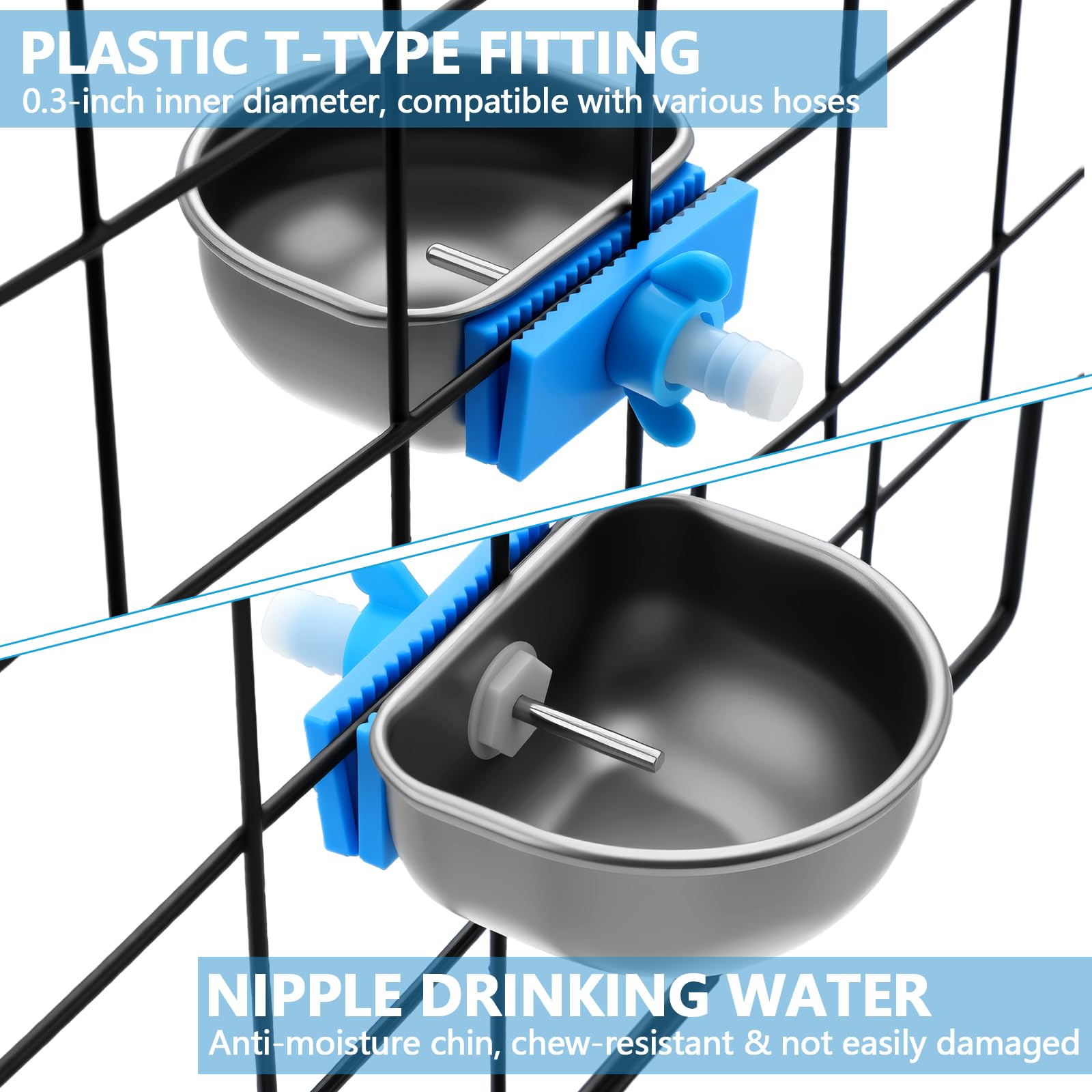 Potchen système eau multi-animaux pour hydratation partagée
