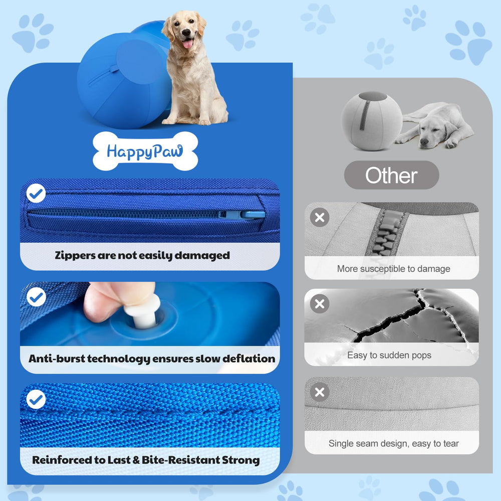 Povee Happypaw balle nettoyage-facile: housse lavable après l'aventure.