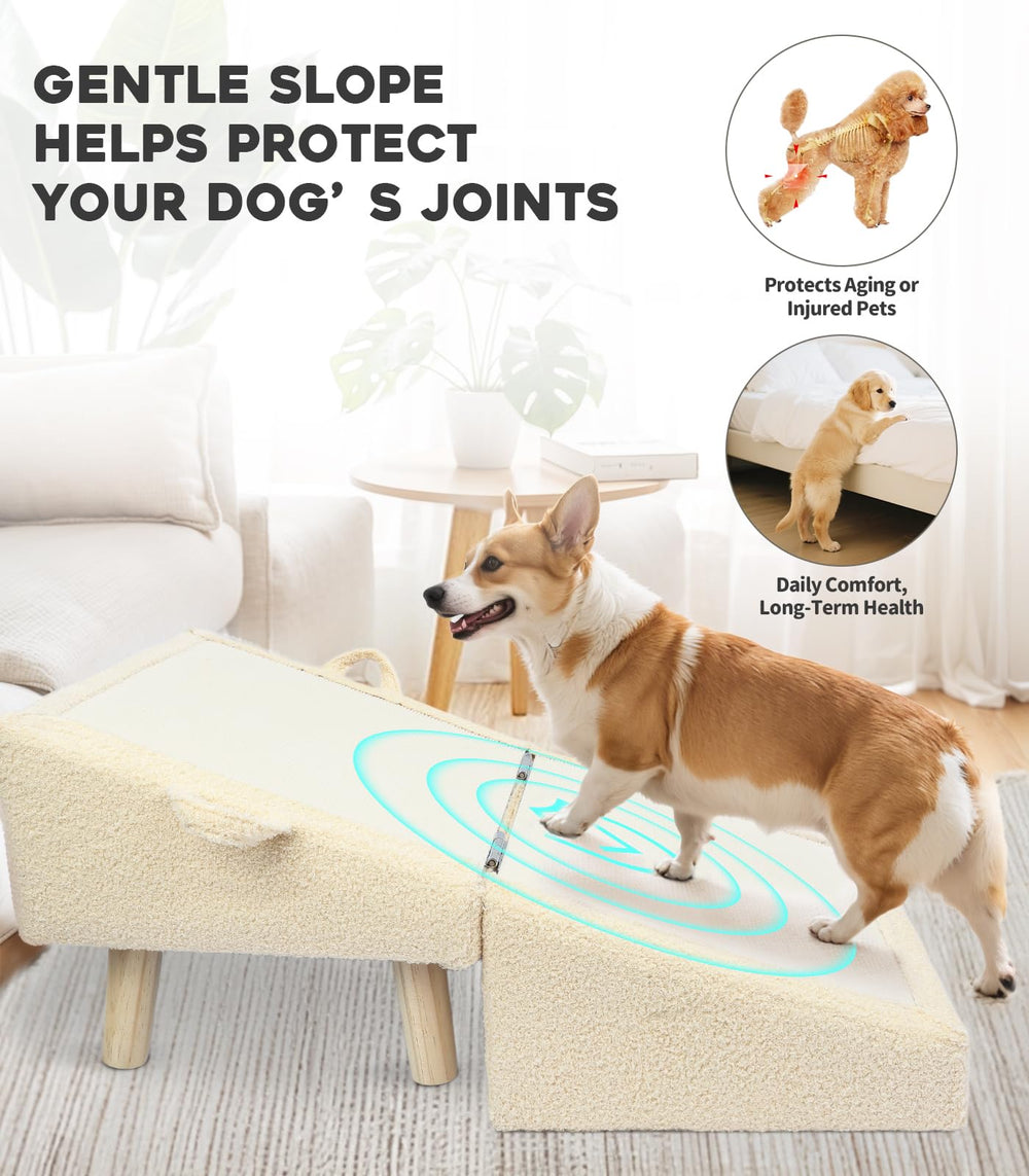 Powerful Xishan rampe 2-en-1 avec escaliers intégrés pour chiens petits.