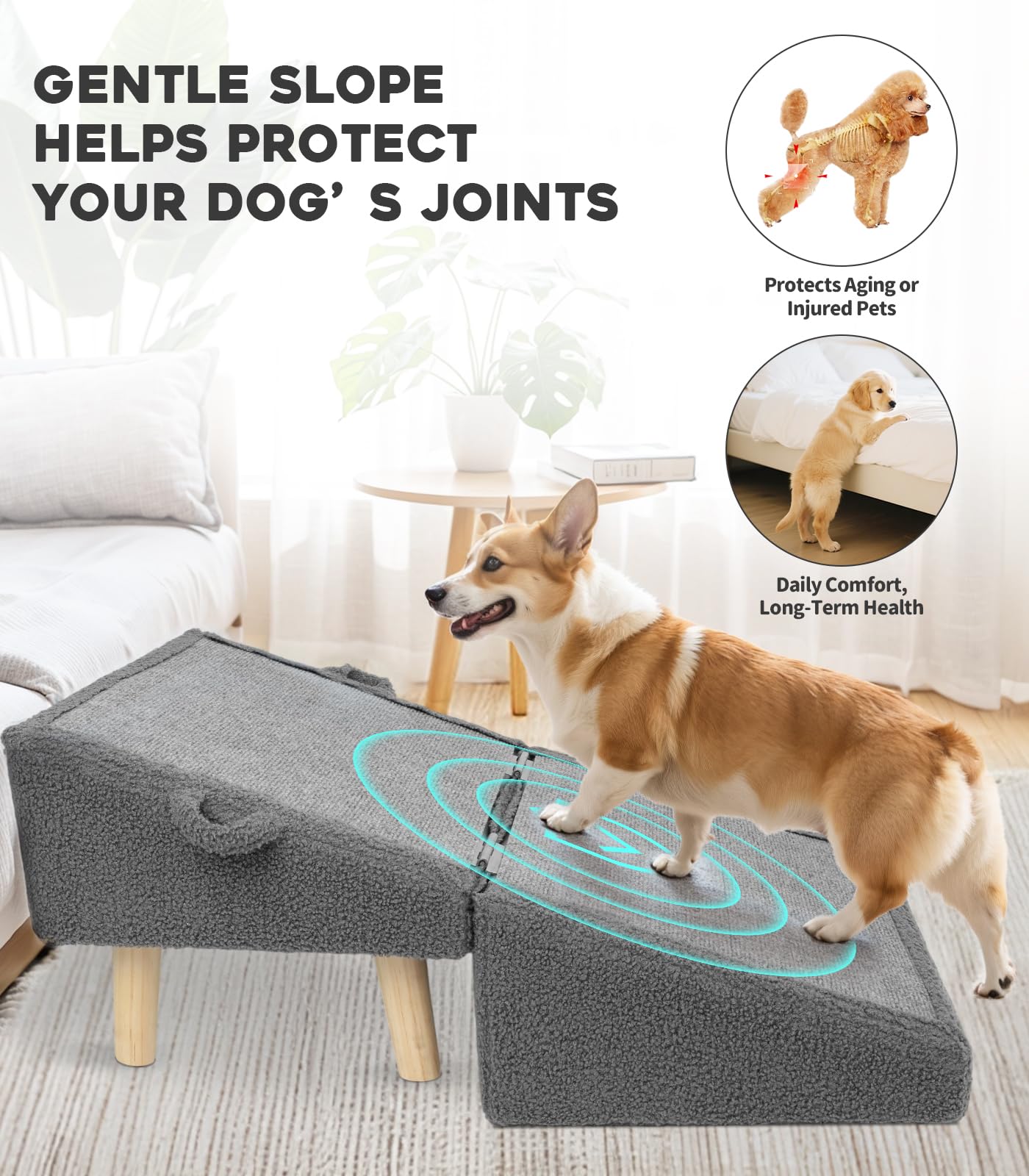Powerful Xishan rampe bois stable, surface anti-glisse pour sécurité.