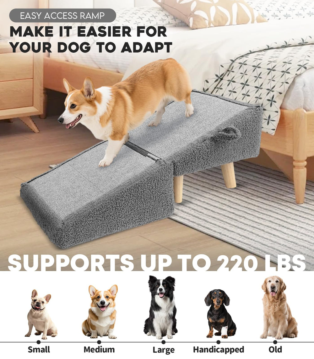 Powerful Xishan rampe pliable avec ottoman, rangement pratique.