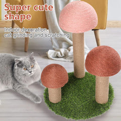 PowerKing poste griffes chat champignon: design attractif qui attire les chats.