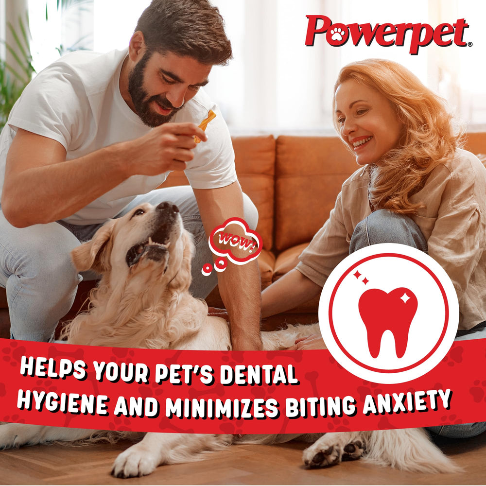 Powerpet Morceaux bâton à mâcher dents saines lors de la mastication.
