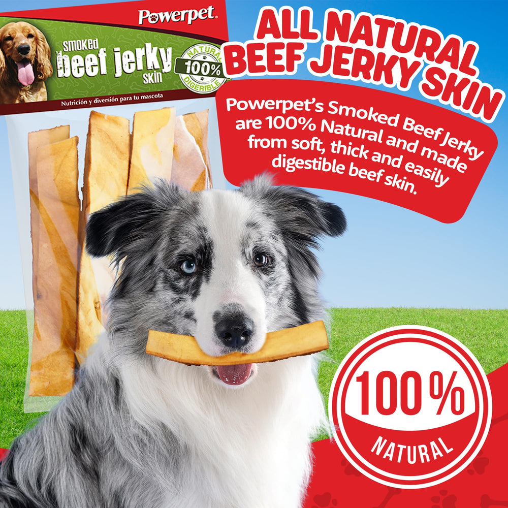 Powerpet pièces de bœuf séchées, texture ferme, parfaite pour mâcher.