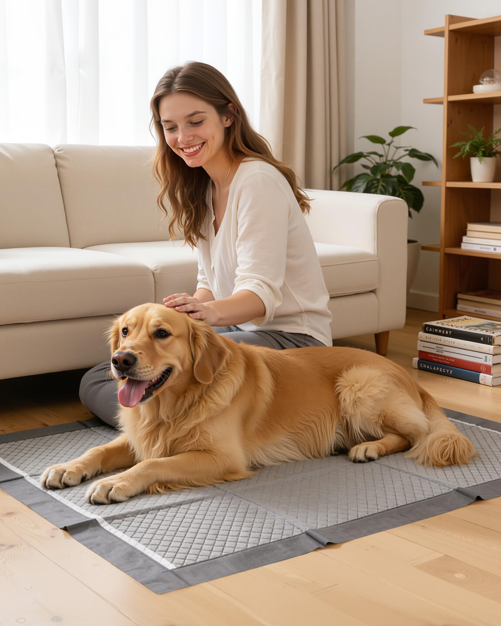 Powools tapis educateur chiots charbon nettoyage facile apres usage