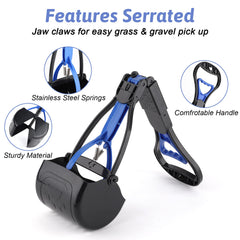 PPOGOO ressort durable en acier inoxydable pour un ramassage facilité.