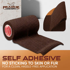Prairie Horse Supply – bande pour patte de chien, maintien sûr sans tirer les poils.