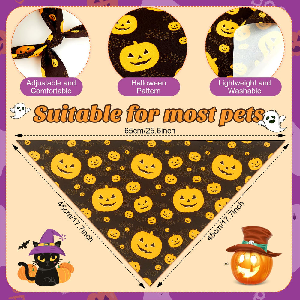 Bandanas Preboun Halloween chat noir, allure ludique pour portraits et événements