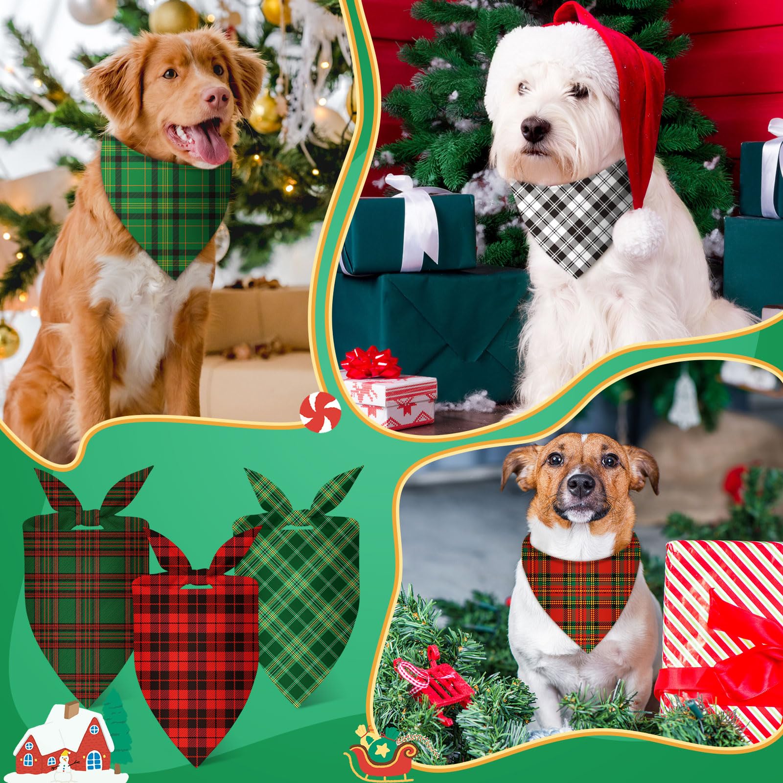 Bandanas Preboun en polyester léger, lavage rapide et pratique.