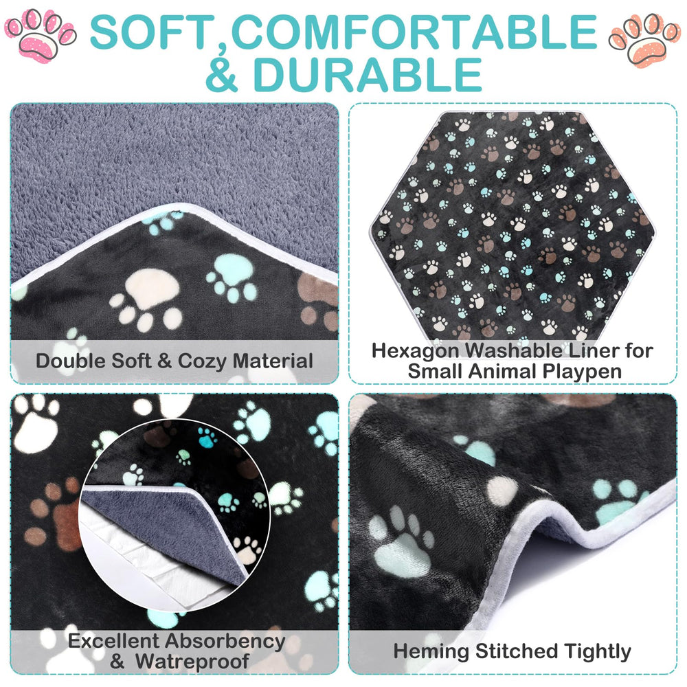 Preboun tapis de parc réutilisable, confort et propreté pour petits animaux.