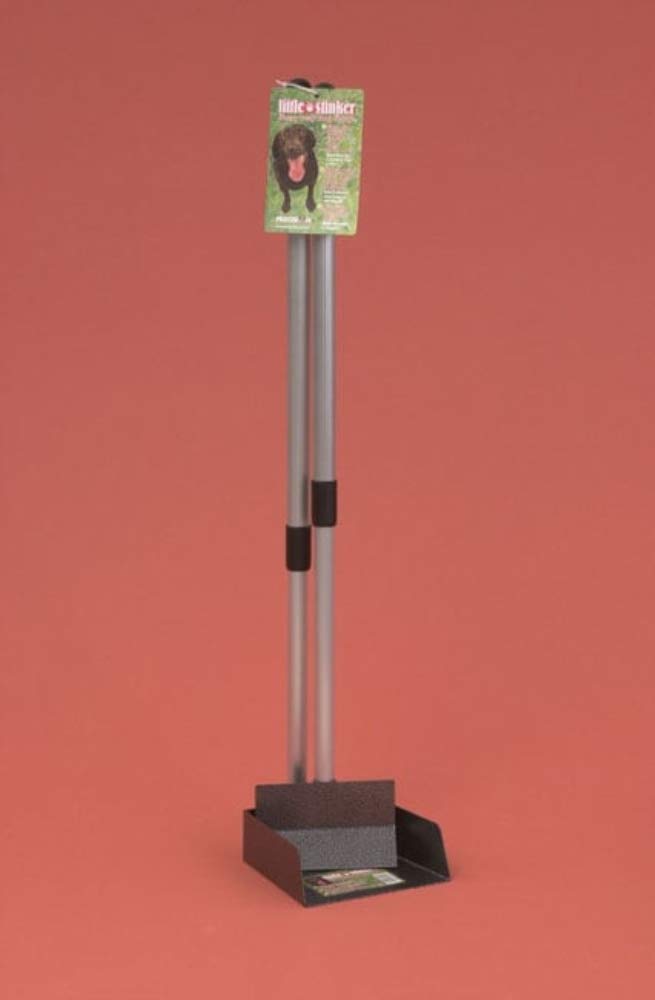 Precision Pet Little Stinker: manche extensible 44 pouces pour ramasser sans effort.