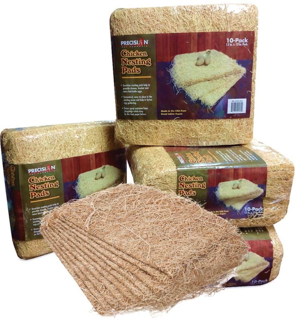 PRECISION PET tapis-nid texture douce pour le confort des poules et œufs propres