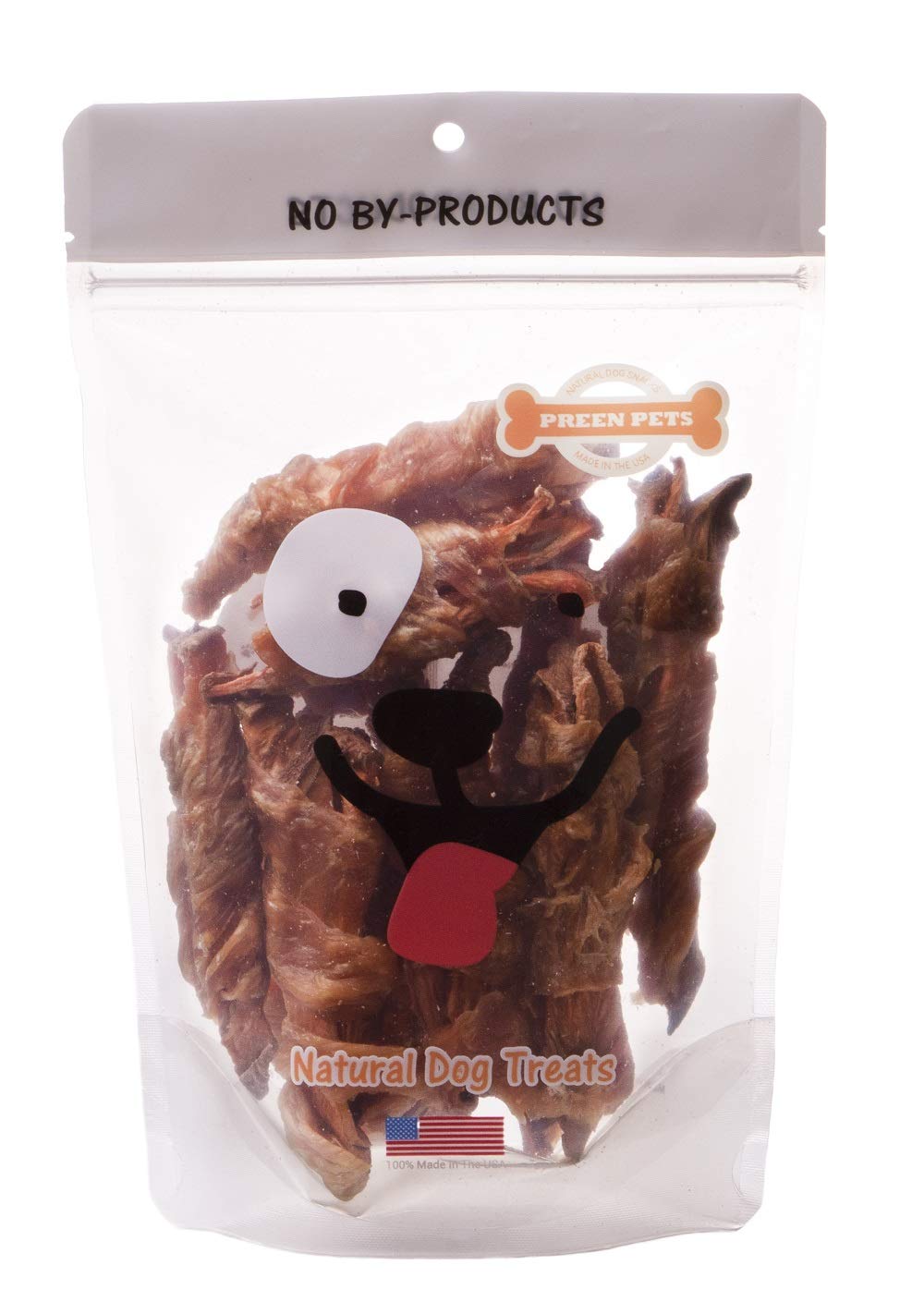 Friandise croquante Preen Pets Twist, poitrine poulet et patate douce, parfaite pour l'entraînement.