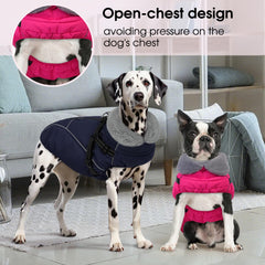 Manteau Preferhouse chien hiver – fermeture zip dorsale: enfilage rapide sans effort.