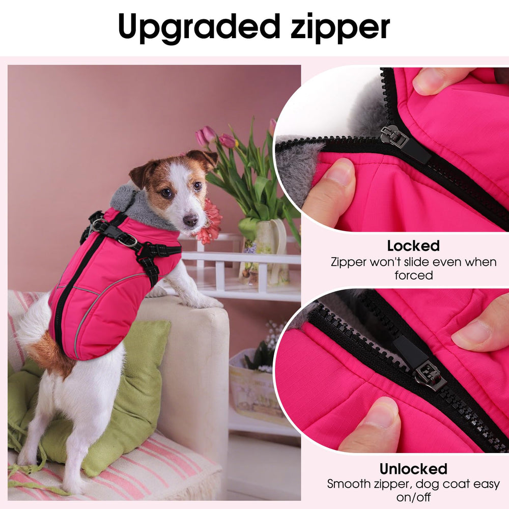 Manteau Preferhouse chien hiver – harnais intégré: sécurité et simplicité lors des sorties.