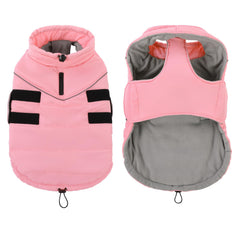 Manteau Preferhouse rose XL avec cordon élastique, bloque le vent et retient la chaleur.