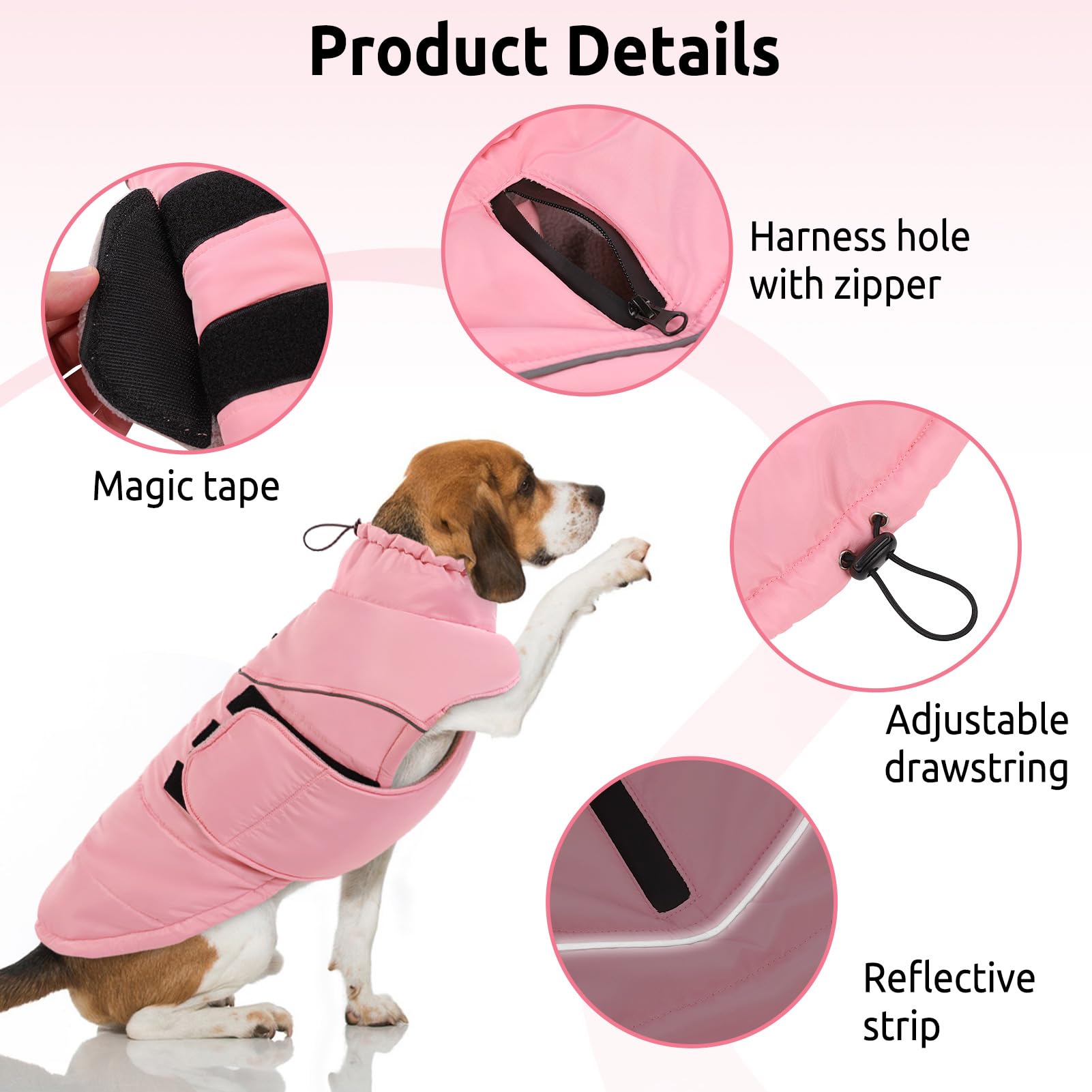 Manteau Preferhouse XL passe-harnais, pratique pour chiens portant un harnais.