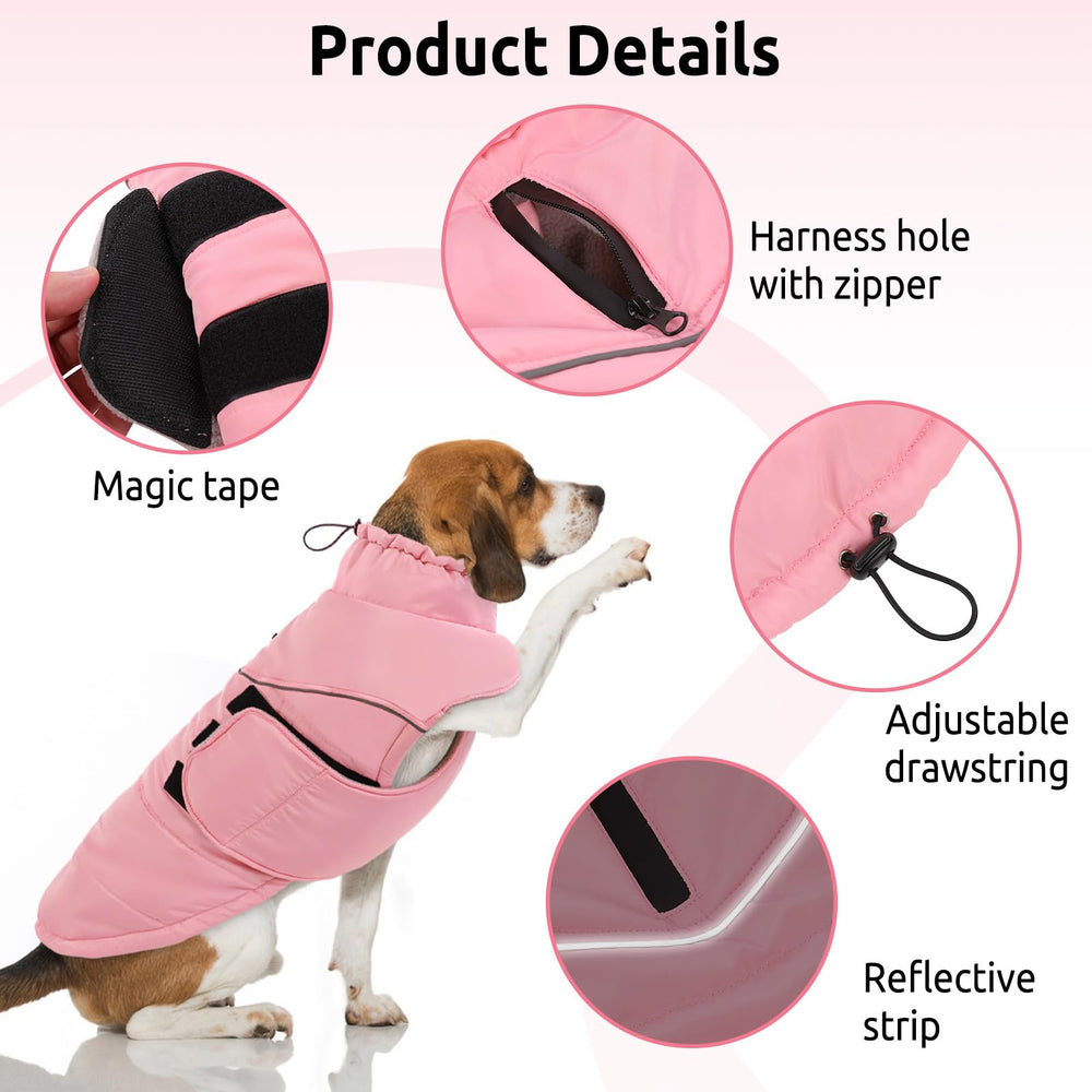 Manteau Preferhouse XL passe-harnais, pratique pour chiens portant un harnais.