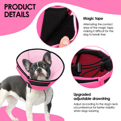 Preferhouse matériel-doux-respirant-cone-recup-chien: respirabilité et douceur pour la peau.