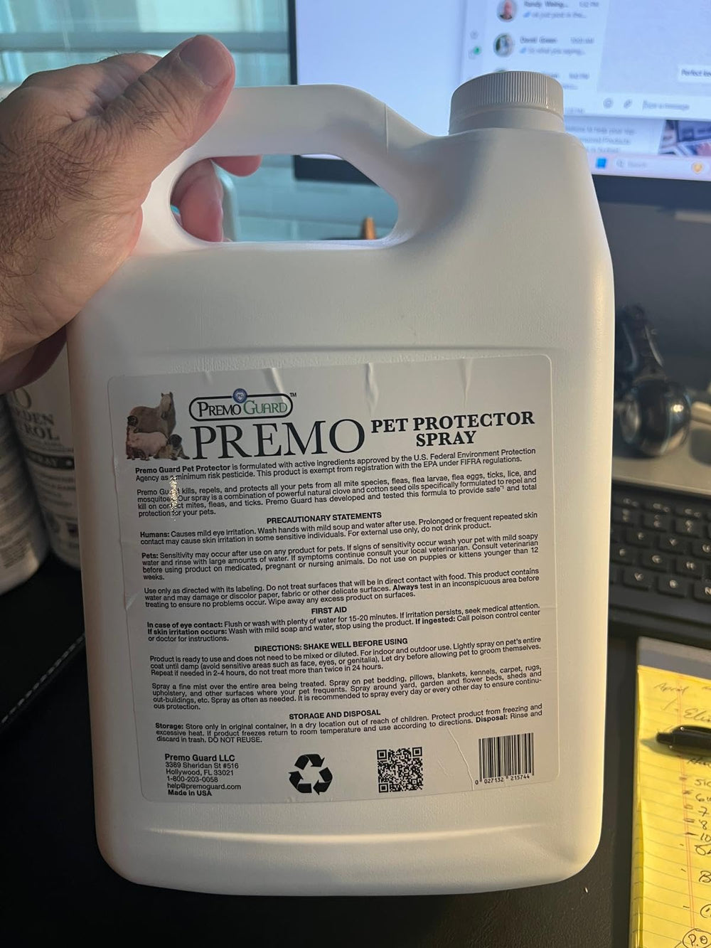 Premo Guard Spray fabriqué aux Etats-Unis et testé pour sécurité.