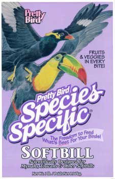 Pretty Bird Softbill Select Fructose – emballage pratique et conditionnement en 6 sacs