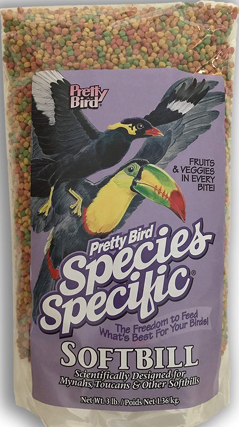 Pretty Bird Softbill Select Fructose – sac de 3 lb pratique pour nourrir les oiseaux