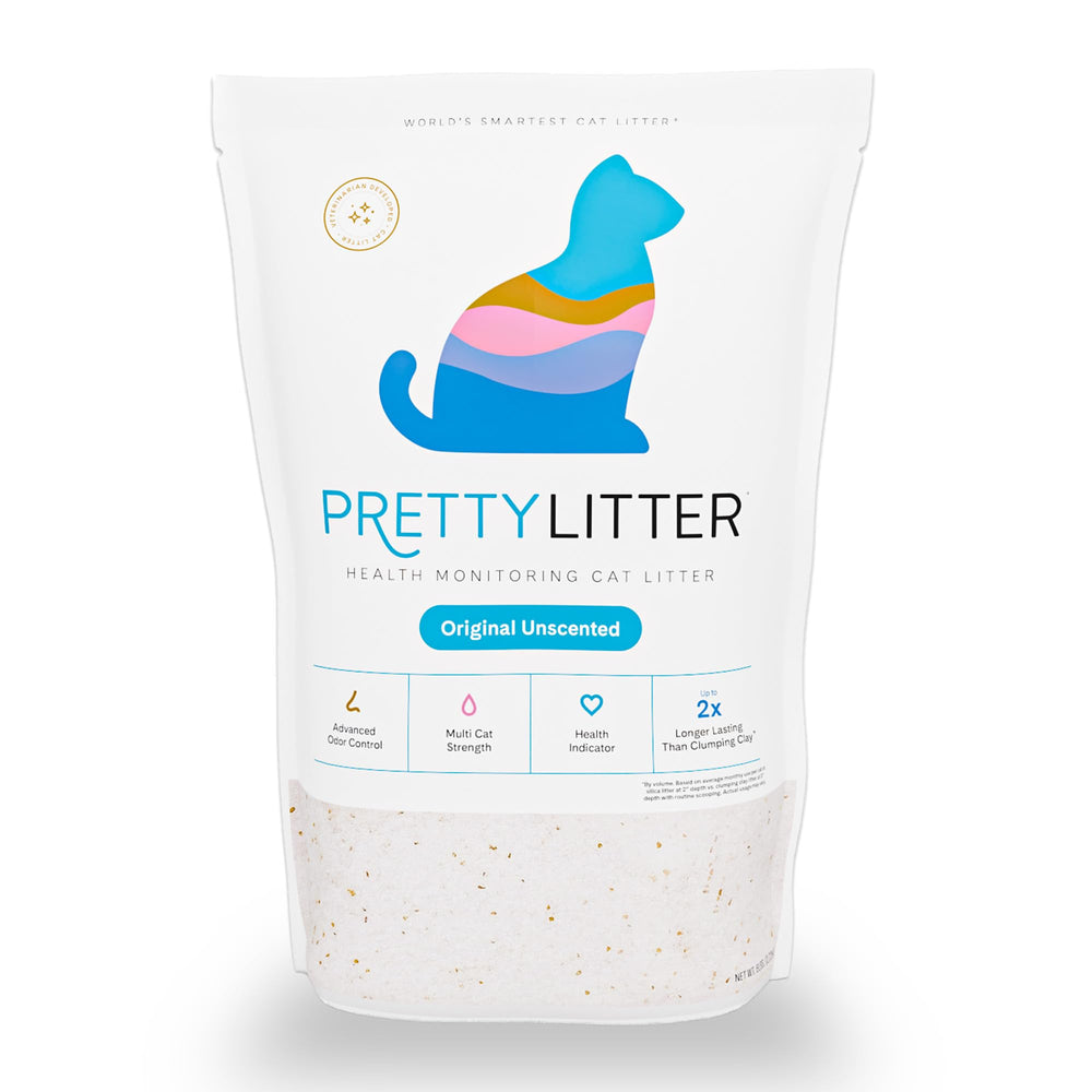 PrettyLitter montre des indicateurs de santé via les couleurs pour le chat