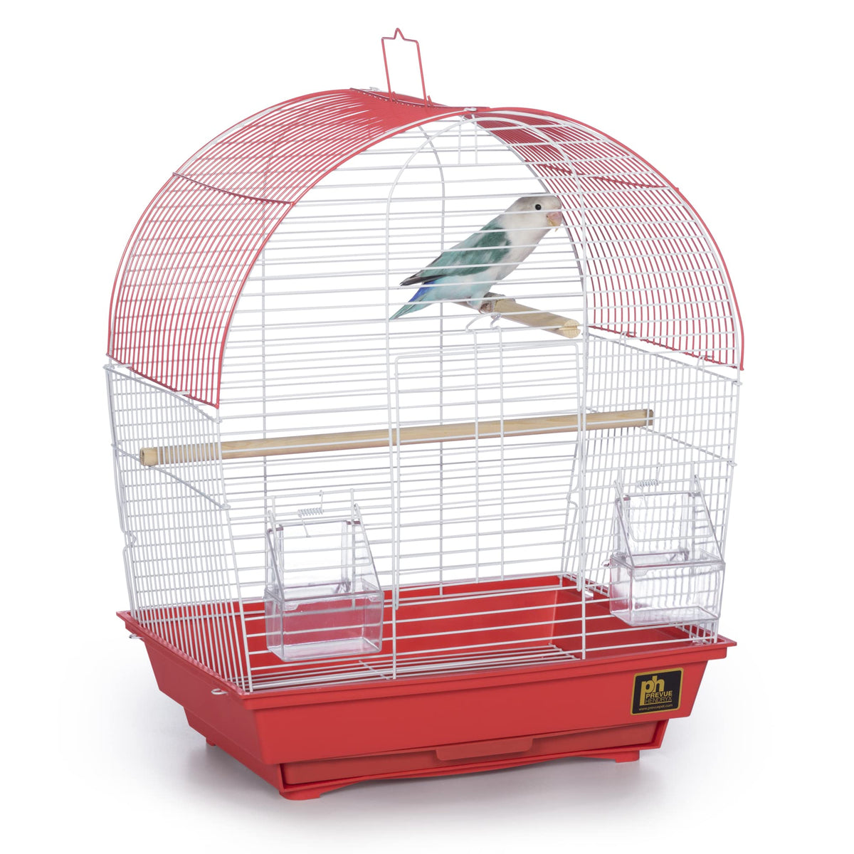 PH Prevue Hendryx South Beach Coral, vue d'ensemble de cage sûre pour petits oiseaux