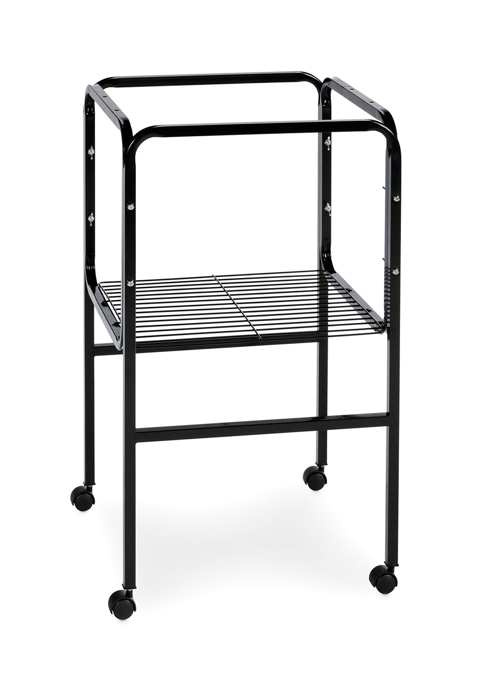 PH Prevue Hendryx: support cage oiseaux noir, base robuste pour petites cages et accessoires.
