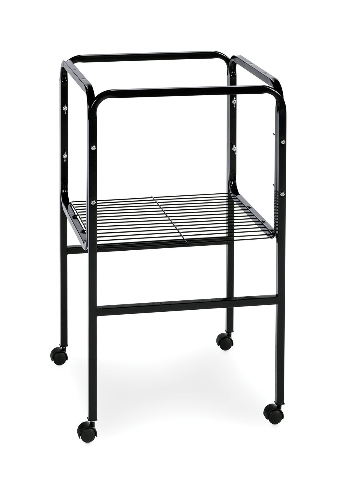 PH Prevue Hendryx: support cage oiseaux noir, base robuste pour petites cages et accessoires.
