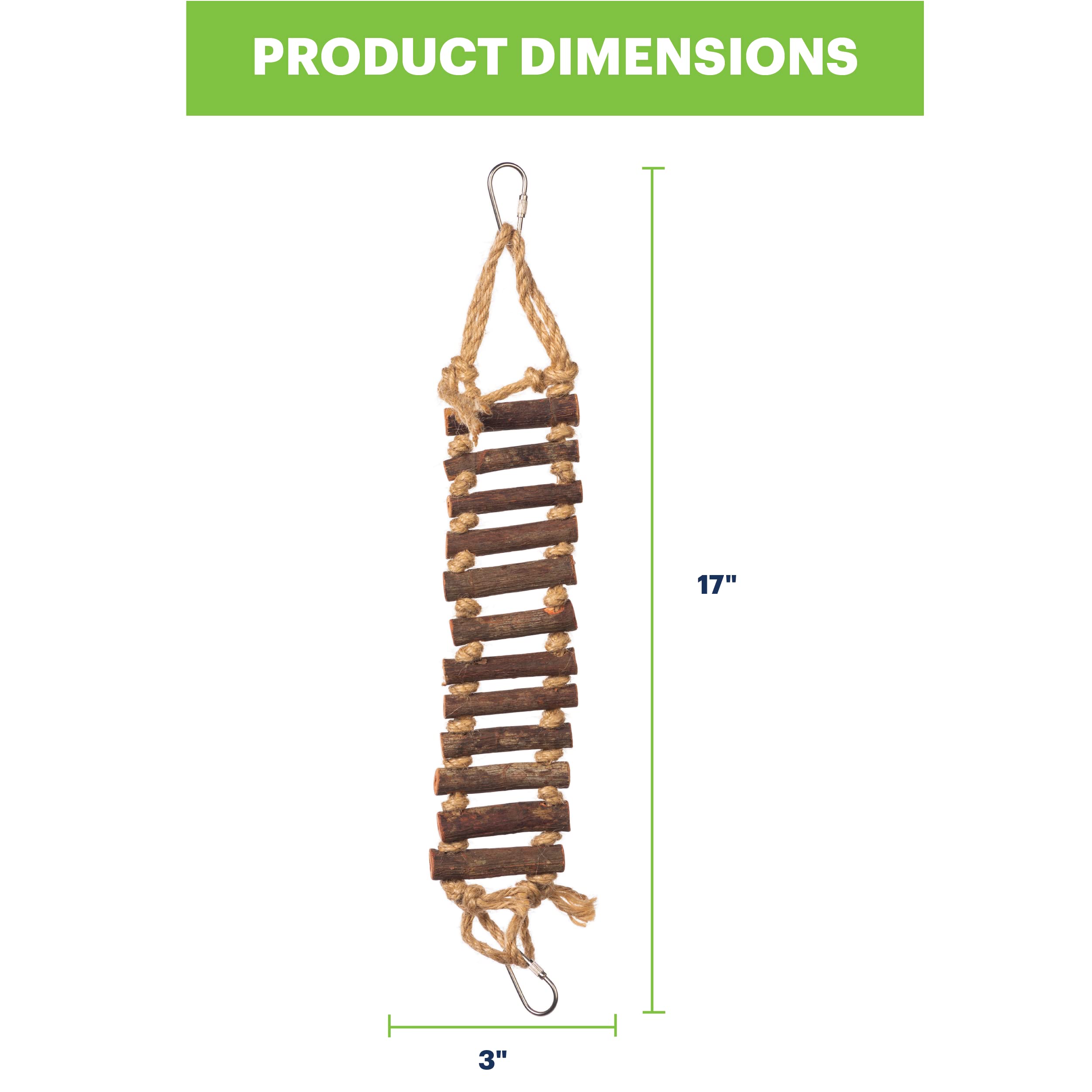 Prevue Naturals attaches rapides facilitant l’installation dans la cage.