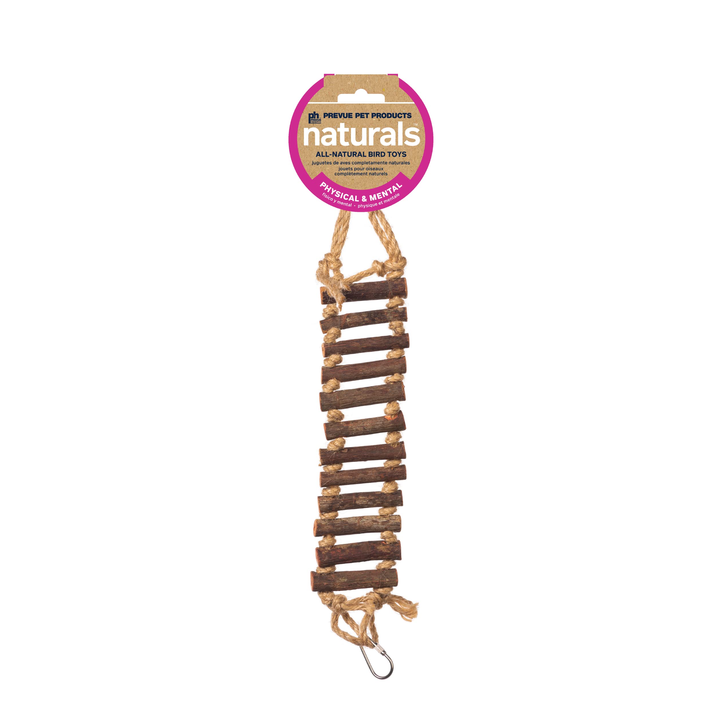 Prevue Naturals échelle en corde et bois pour stimulation des pattes.