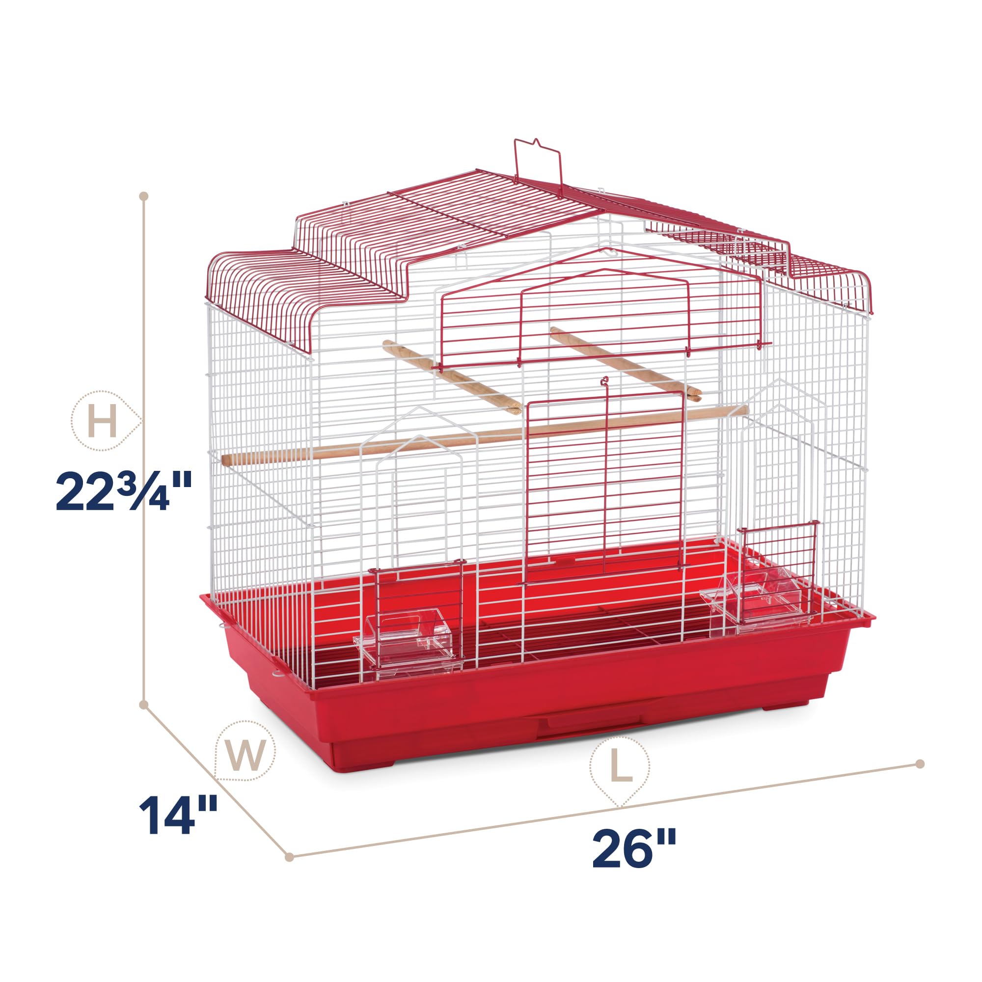 Cage Prevue Pet avec porte frontale large pour un accès rapide.