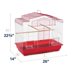Cage Prevue Pet avec porte frontale large pour un accès rapide.